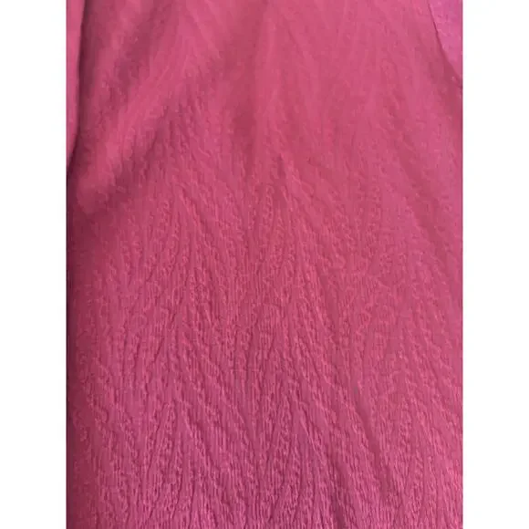 Chico's Women's Button-Up Long Sleeve Shirt Maroon Size 1 Medium Classiccore - Picture 3 of 7